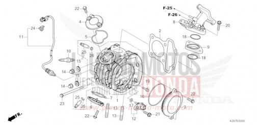 CYLINDER HEAD MSX125AN de 2022